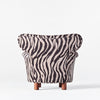 Lenestolen Elias Armchair Zebra fra Dusty Deco, sett bakfra