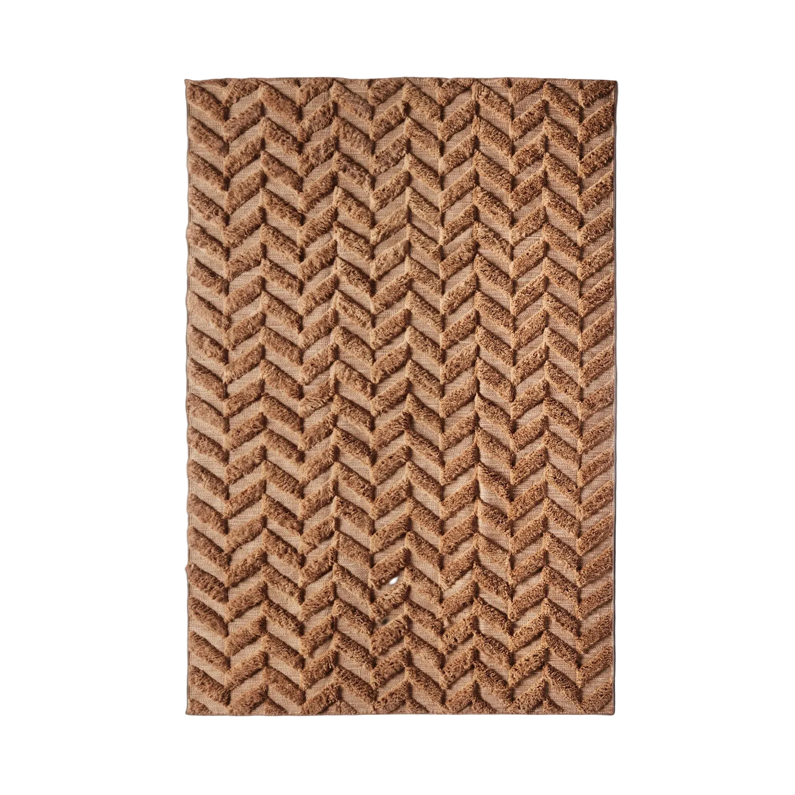 Teppet Herringbone Rug fra Dusty Deco Brown / brunt teppe