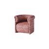I kjent Dusty Deco ånd kommer lenestolen Decadent Lounge Chair i to fantastiske tekstilvarianter – velg mellom lilla sebramønstret jacquard eller rosamønstret bouclé. Denne vil skille seg ut i interiøret hjemme, enten du setter den i kontrast mot andre ensfargede møbler eller lar den stå i en miks med andre mønstrede møbler. 