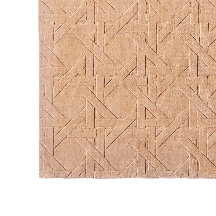 Teppe Manuela Rug fra Dusty Deco i oransje/ Warm Vanilla.