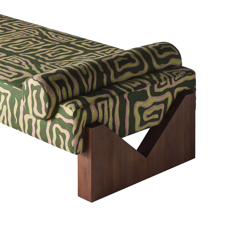 Dagseng V Daybed Beaten Track i Green / grønn fra Dusty Deco.