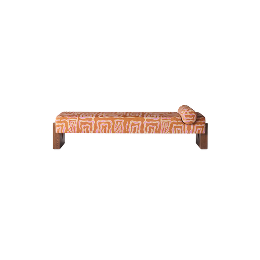 Dagseng V Daybed Beaten Track i Peach / terracotta fra Dusty Deco.