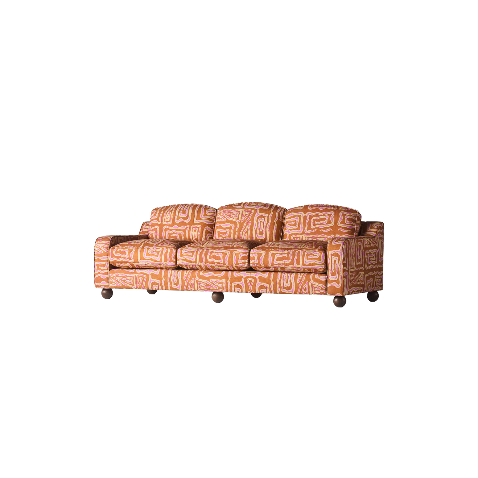 Sofa Lola Beaten Track i Peach / terracotta fra Dusty Deco.