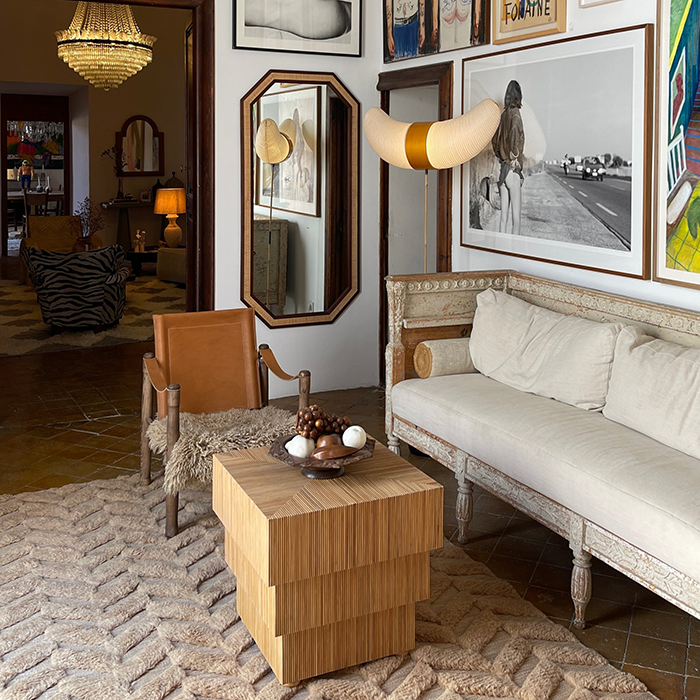 Speilet Rattan Mirror fra Dusty Deco