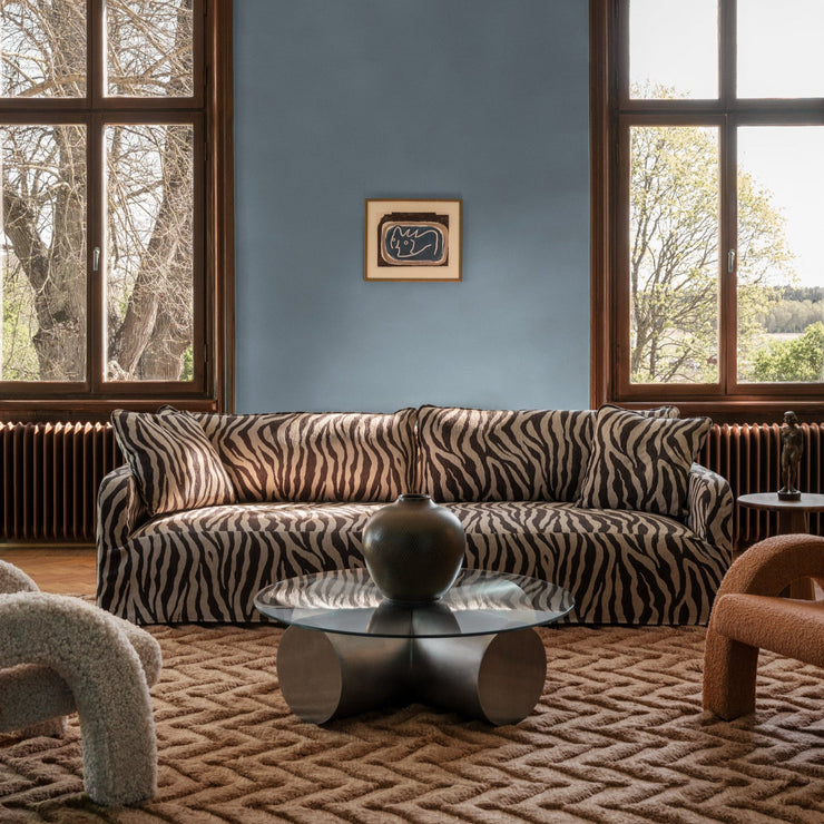 Teppet Herringbone Rug fra Dusty Deco Brown / brunt teppe