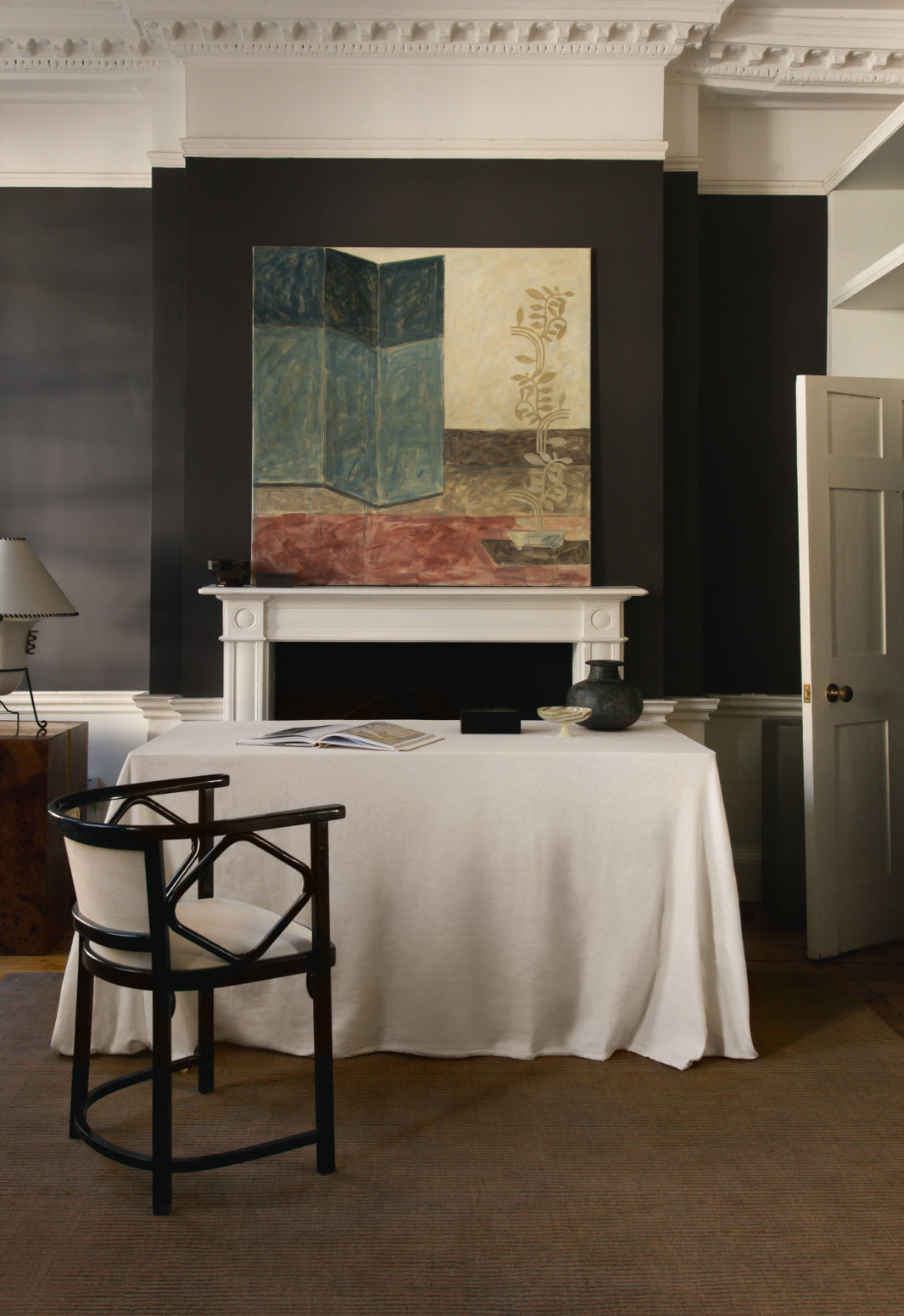 Layered Drift ullteppe i fargen Walnut