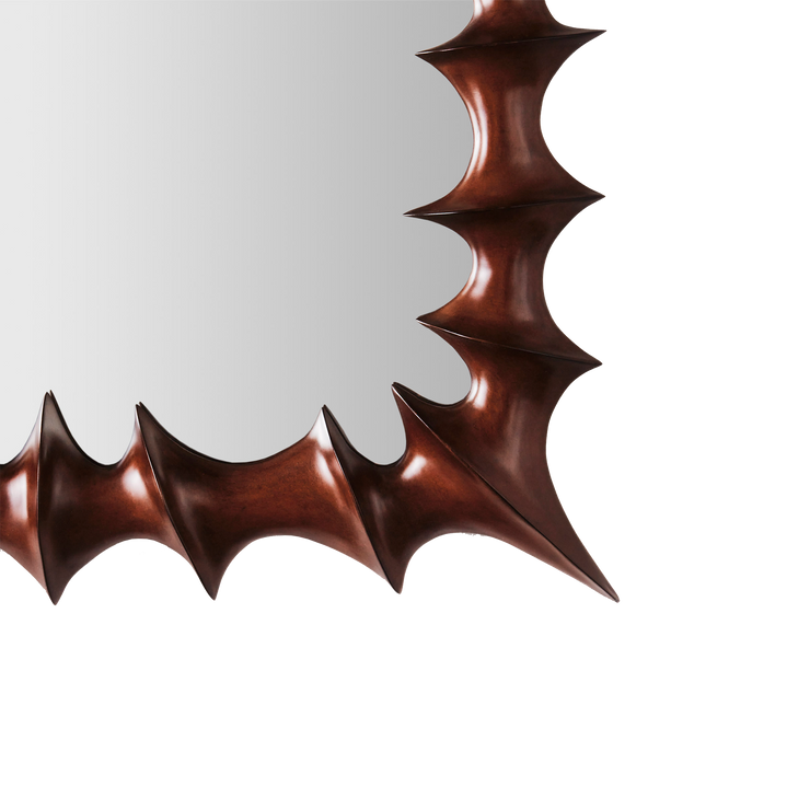 Speil Brutalist Mirror fra Dusty Deco i brunt