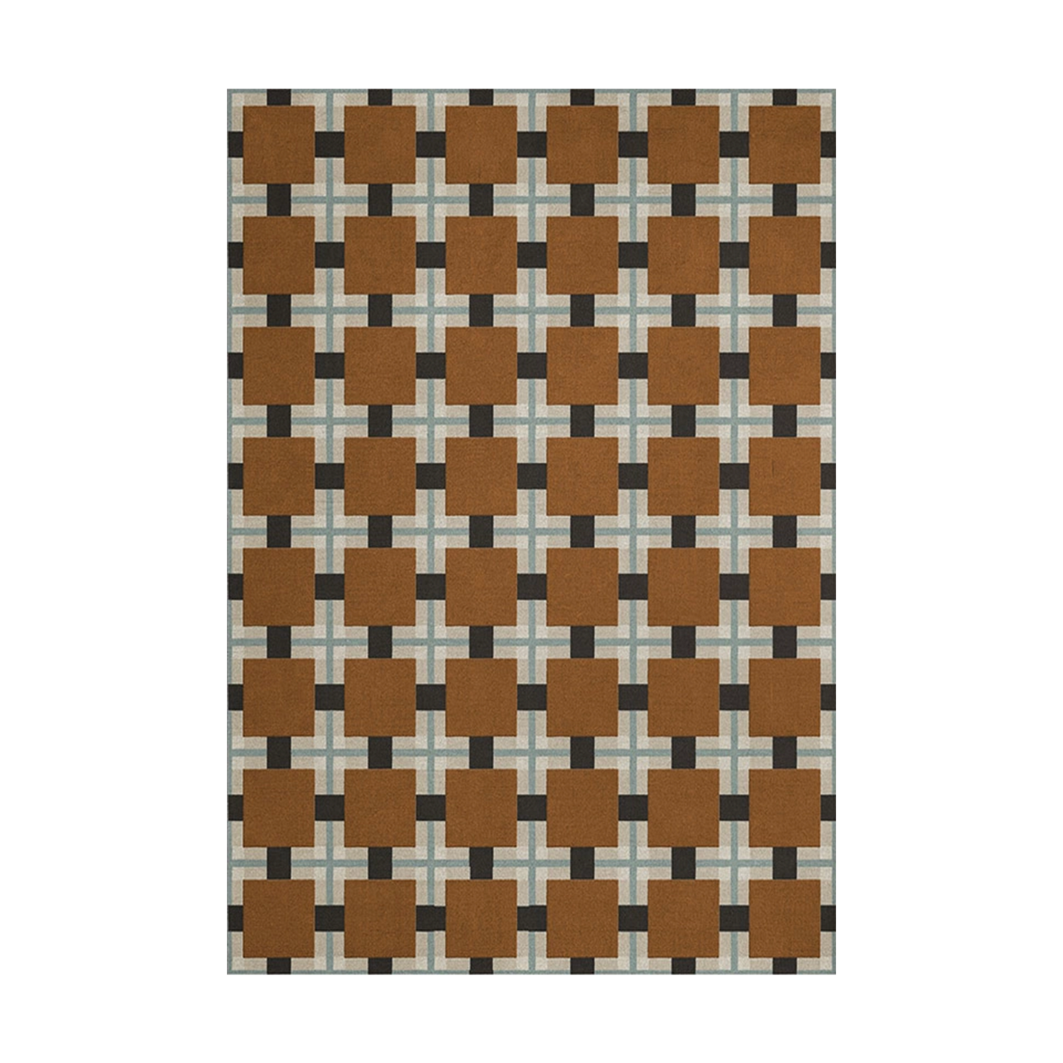 Ullteppe fra Layered designet av Evelina Kroon i mønsteret Ochre Fields.