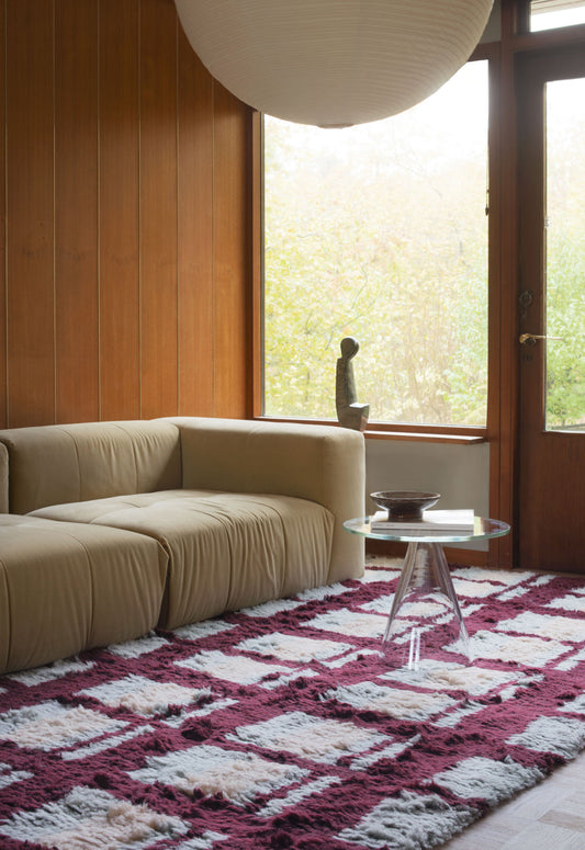 Teppet Shaggy Arbor fra samarbeidskolleksjonen mellom Layered og Evelina Kroon.