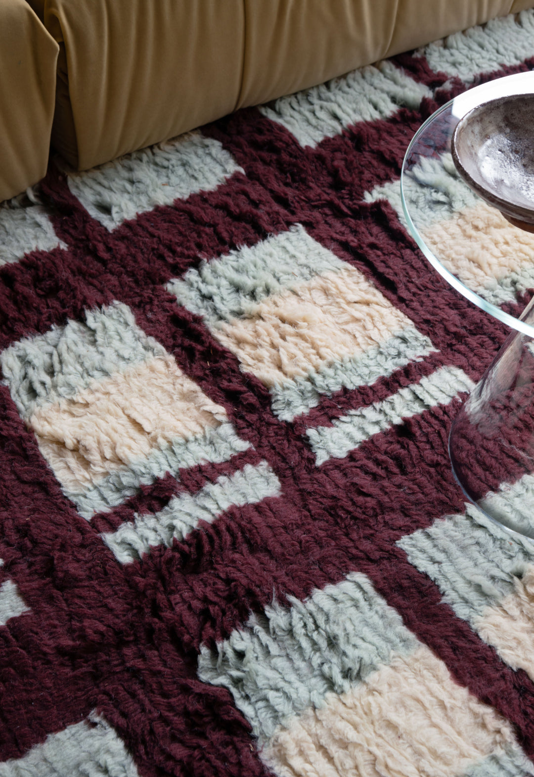 Teppet Shaggy Arbor fra samarbeidskolleksjonen mellom Layered og Evelina Kroon.