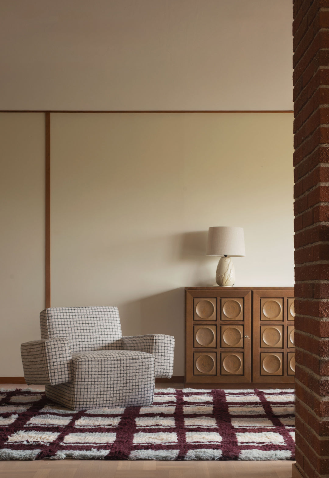 Teppet Shaggy Arbor fra samarbeidskolleksjonen mellom Layered og Evelina Kroon.