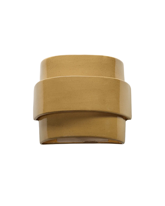 Vegglampe James fra Serax i okergul glasert keramikk