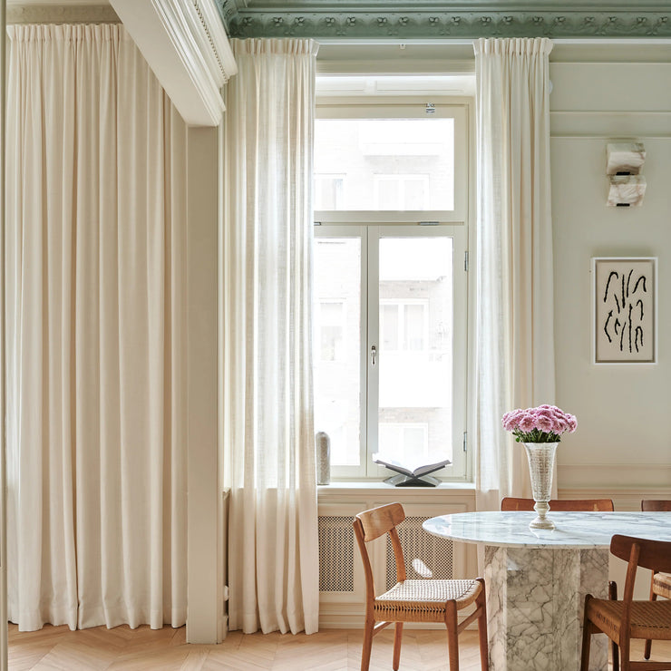 Vevd lingardin fra Gotain i farge benhvit