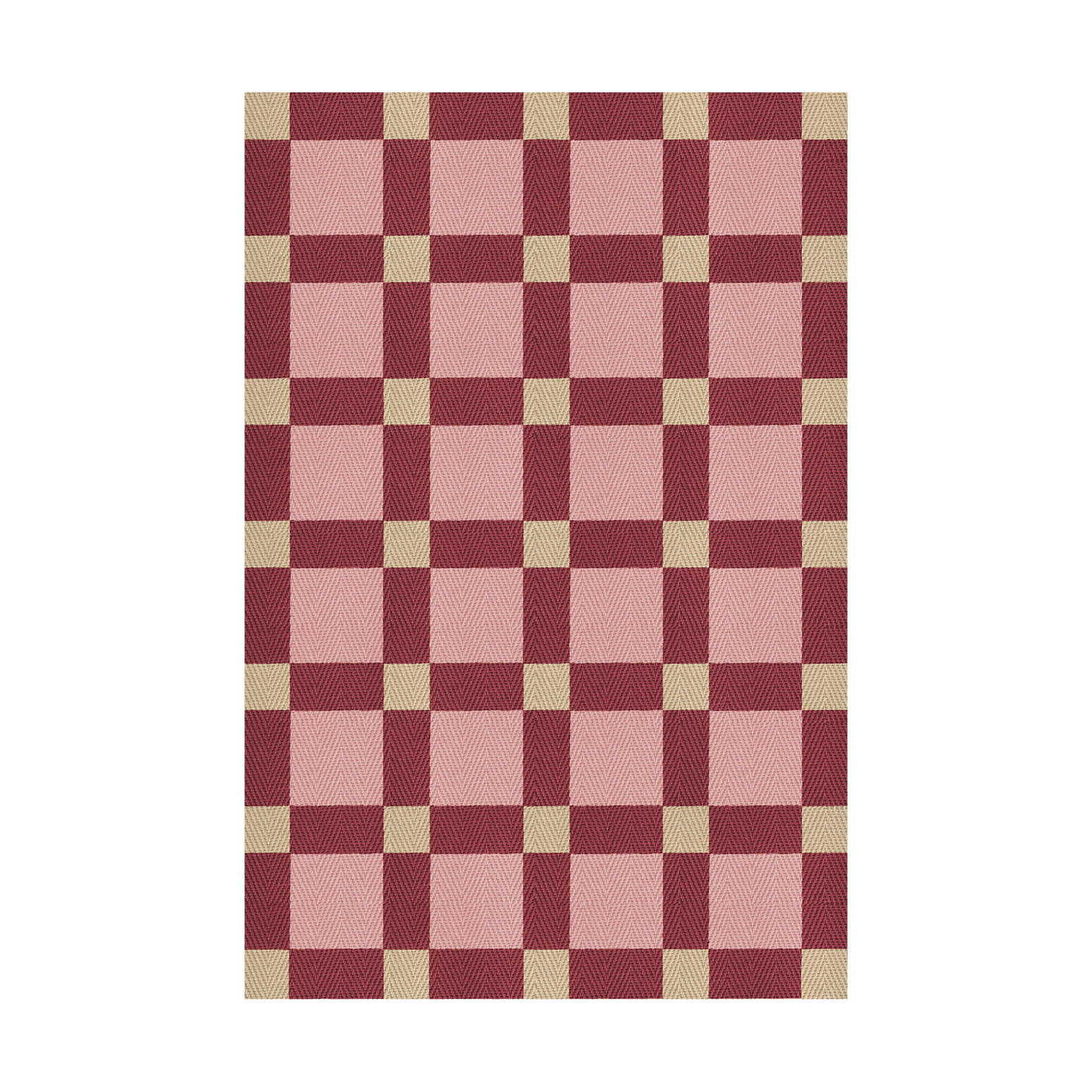 Juteteppe fra Layered designet av Evelina Kroon i mønsteret Plum Punch.