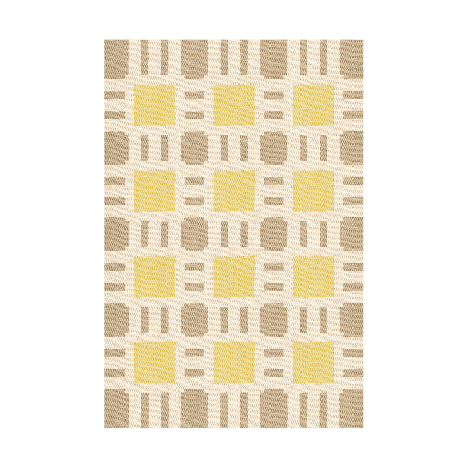 Juteteppe fra Layered designet av Evelina Kroon i mønsteret Sunny Side Up.