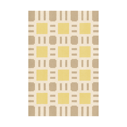 Juteteppe fra Layered designet av Evelina Kroon i mønsteret Sunny Side Up.