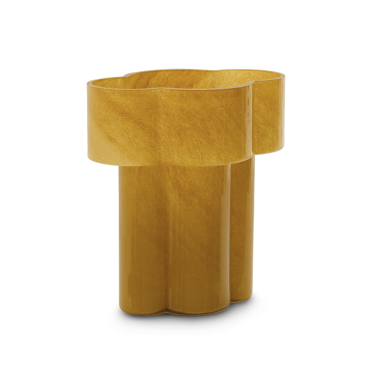 Vase Fab Vase fra Northern i gult munnblåst glass