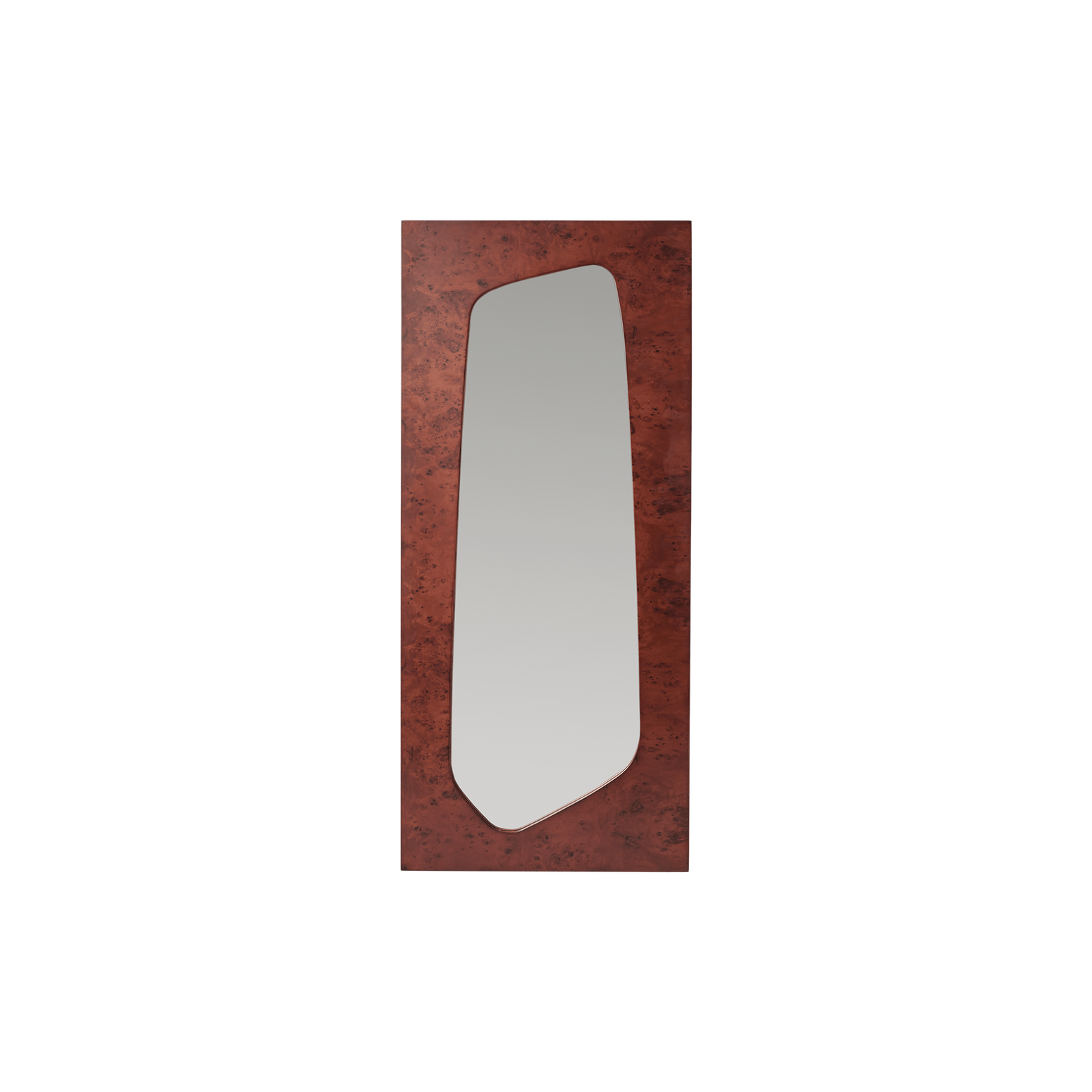 Speil Folia Mirror H135 cm fra Ferm Living i mørk burl (Dark Stained Burl).