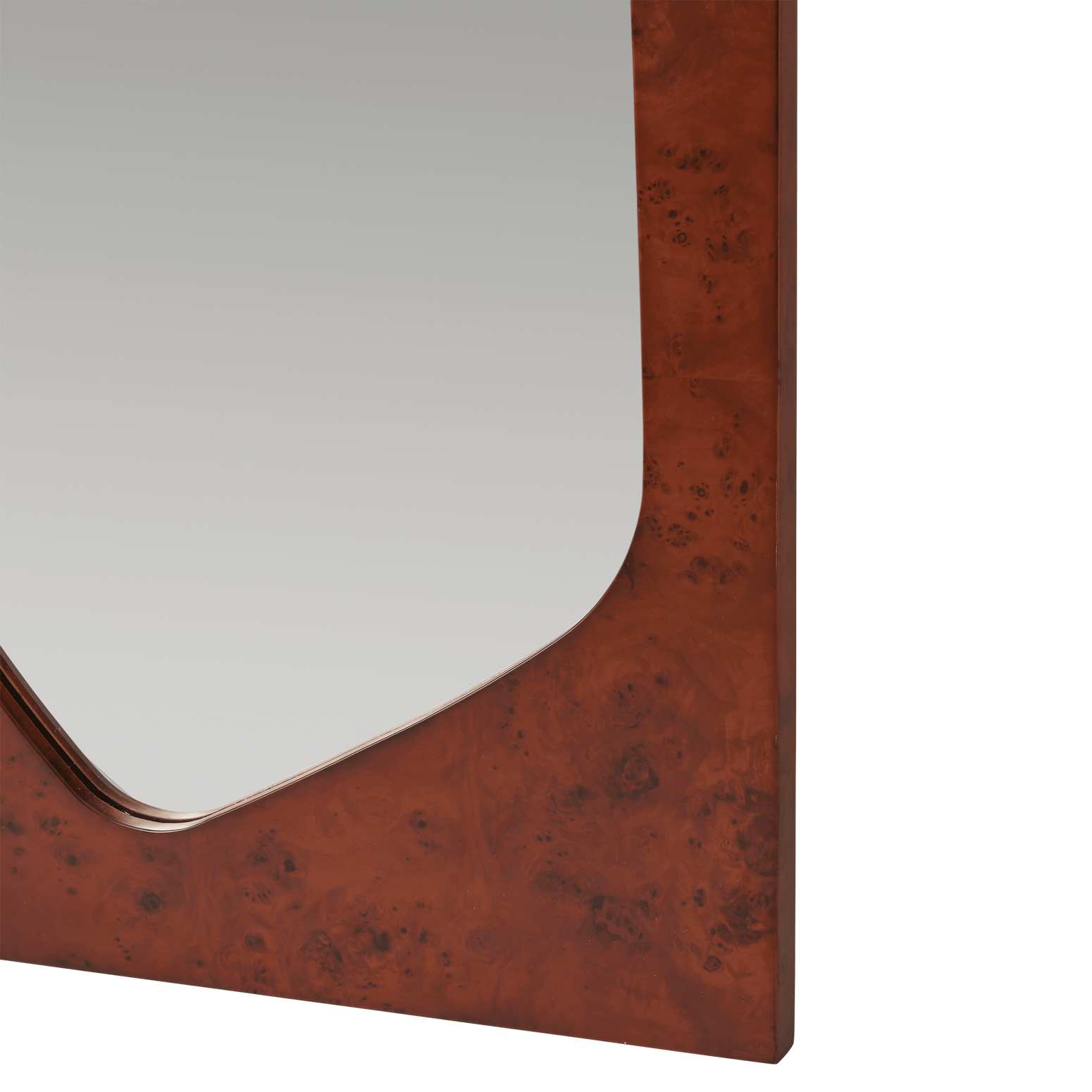 Speil Folia Mirror H135 cm fra Ferm Living i mørk burl (Dark Stained Burl).