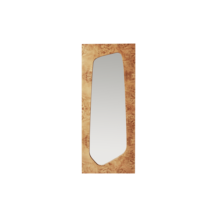 Speil Folia Mirror H135 cm fra Ferm Living i lys burl (Natural Burl).