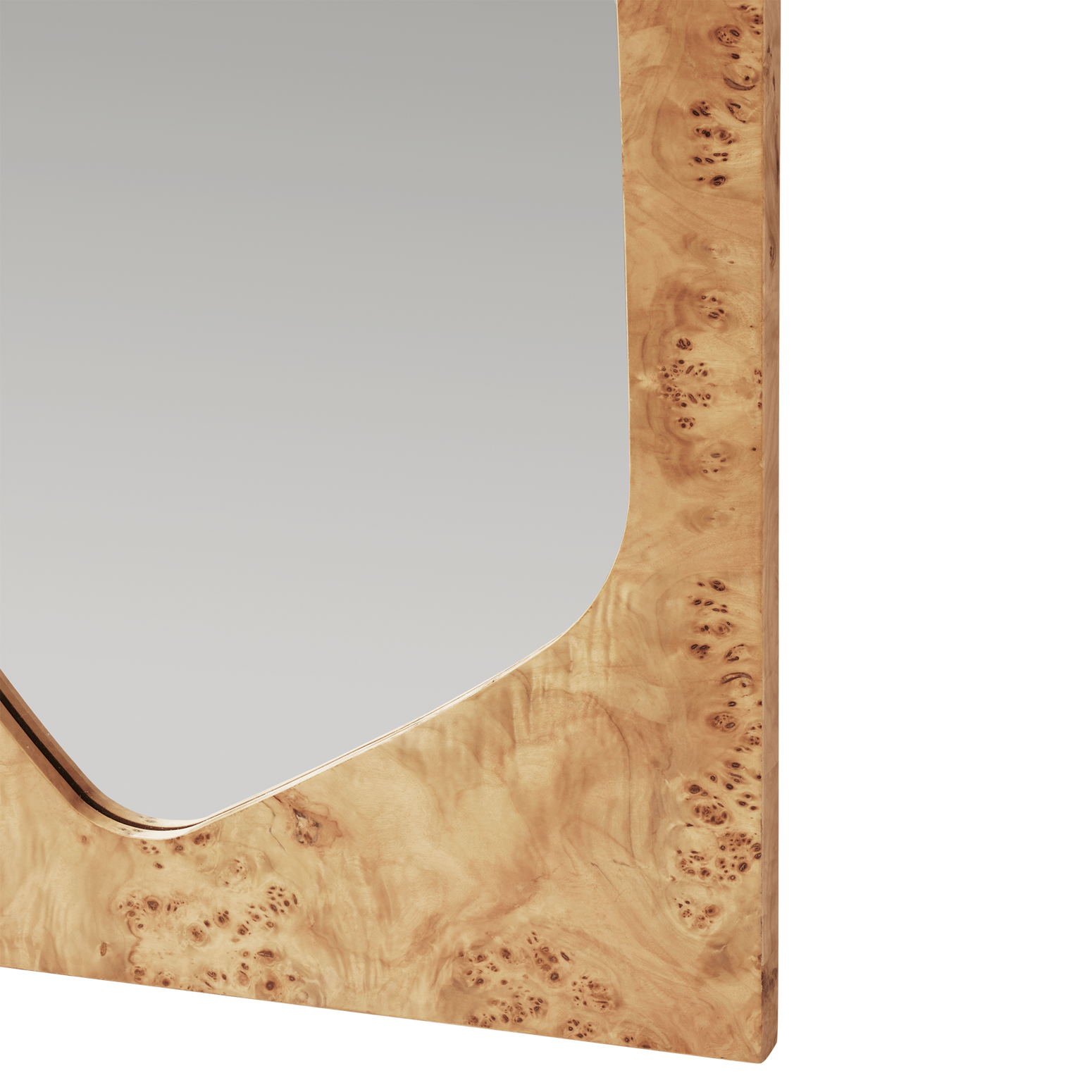 Speil Folia Mirror H135 cm fra Ferm Living i lys burl (Natural Burl).