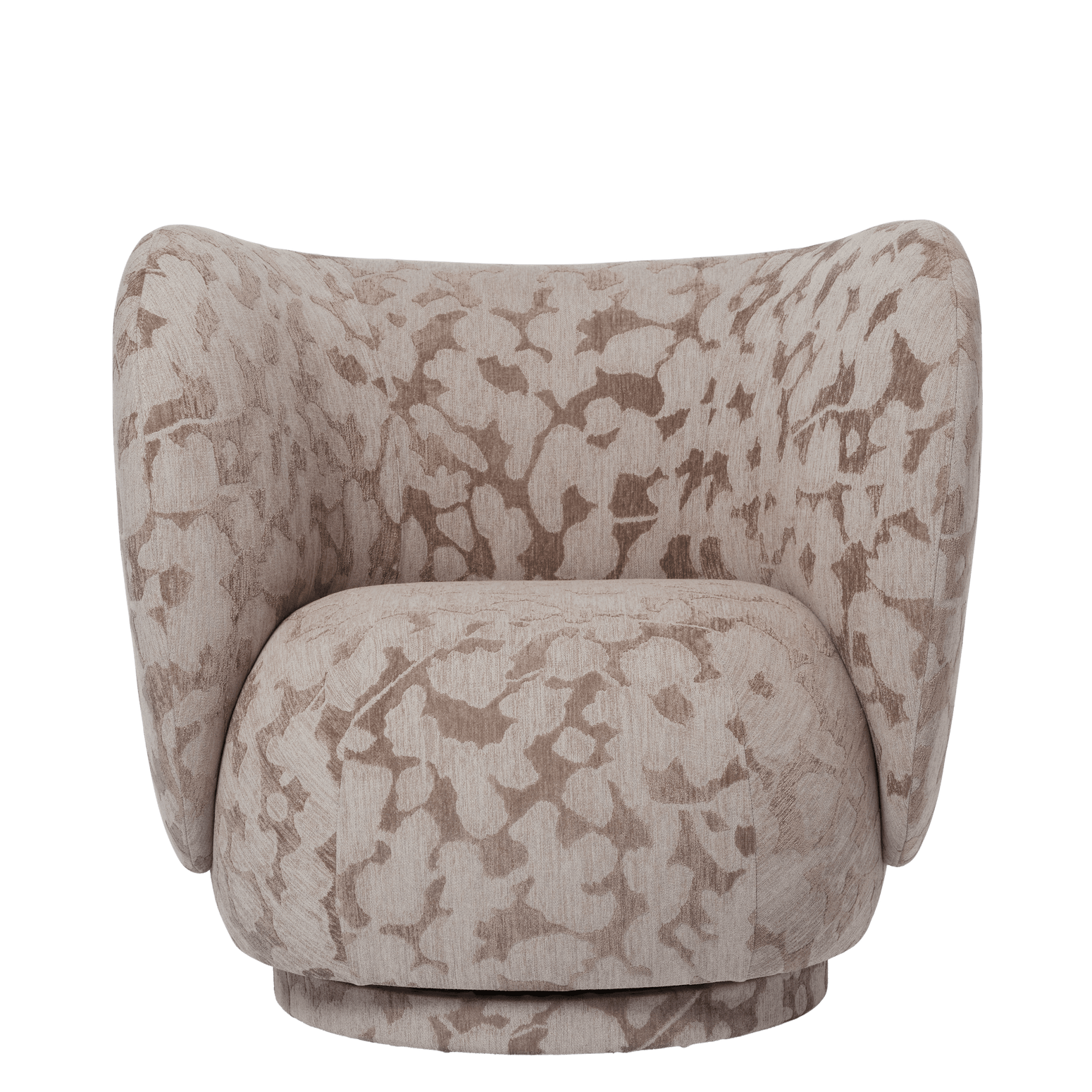 Lenestolen Rico Lounge Chair fra Ferm Living i tekstilet Cilla Taupe