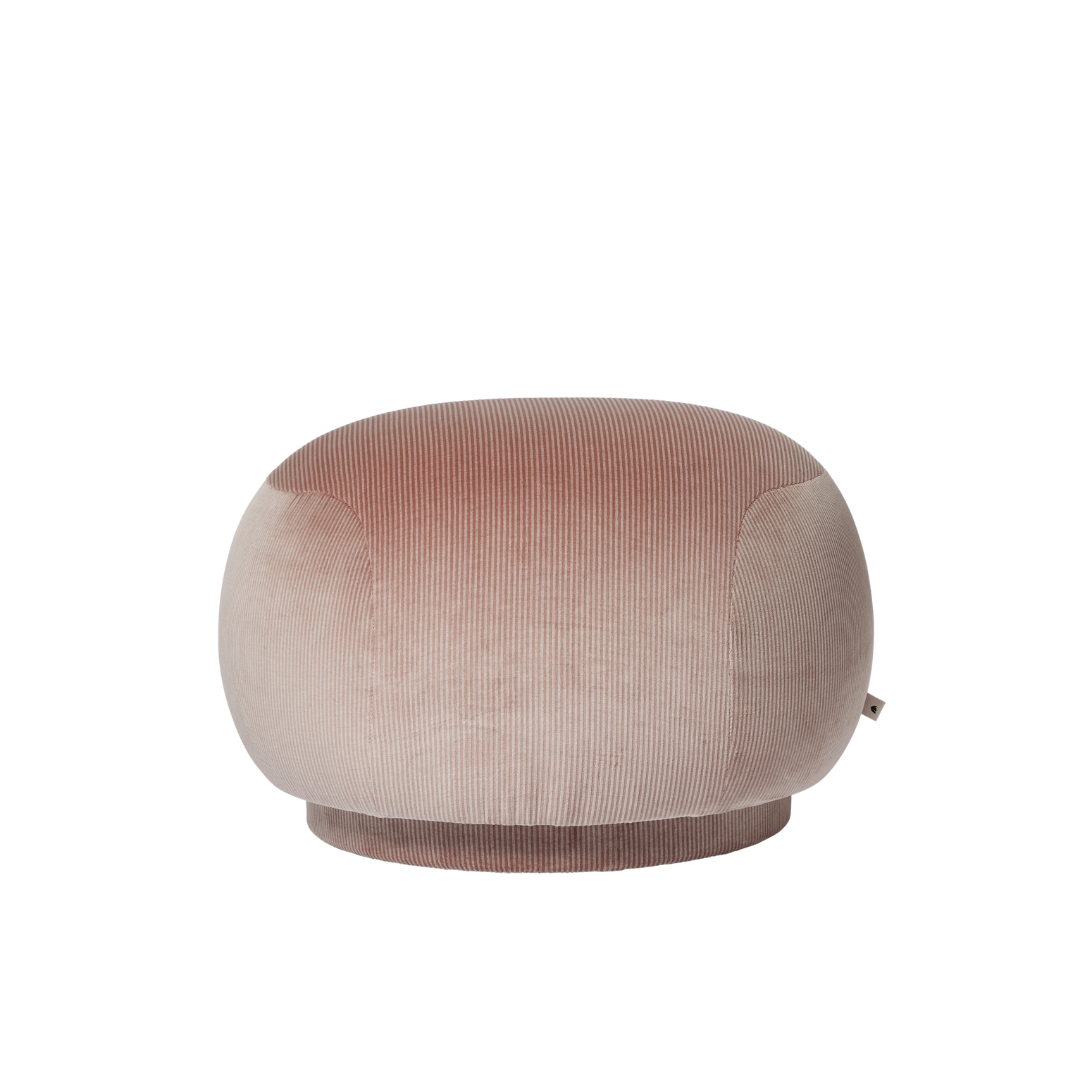Puff Rico Pouf fra Ferm Living i tekstilet Devoré Velvet i fargen Blush