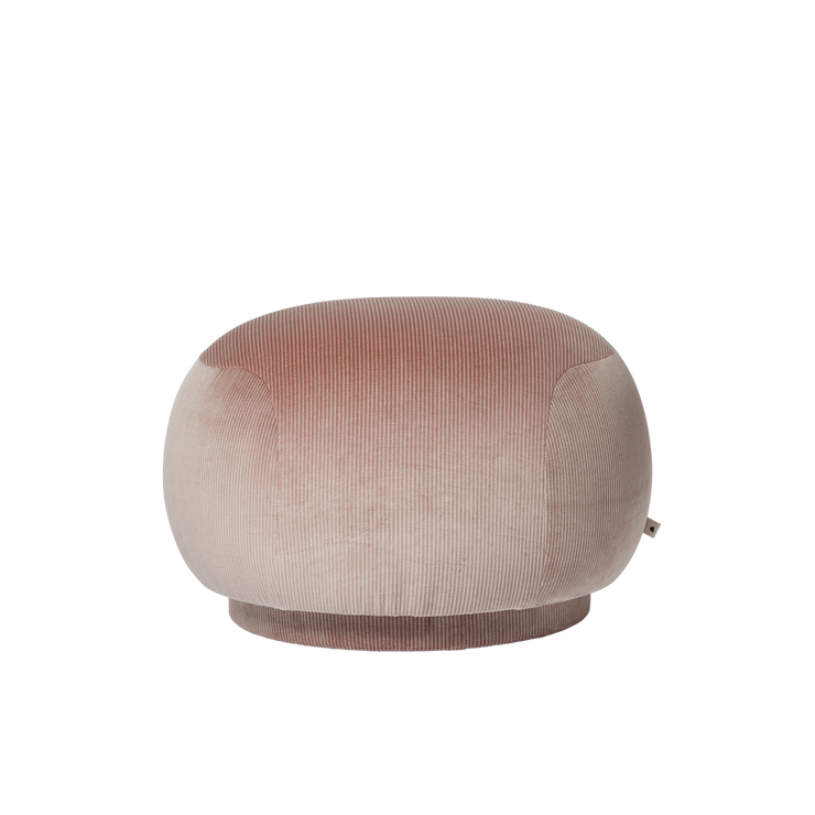 Puff Rico Pouf fra Ferm Living i tekstilet Devoré Velvet i fargen Blush