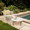 Er du ute etter en dose nostalgi, vakker komfort og et tidløst design bør loungestolen Grace Outdoor Lounge Chair fra Gubi stå på ønskelisten din!