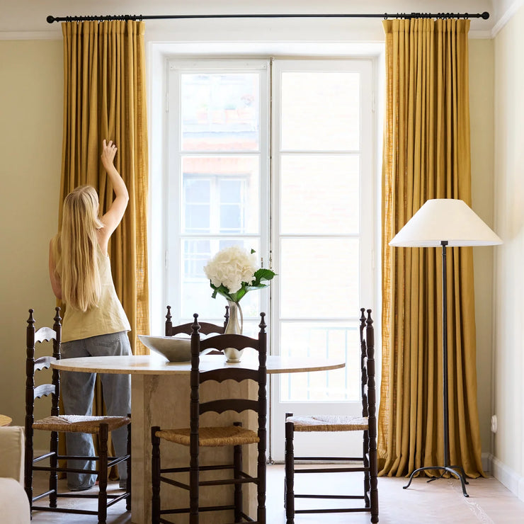 Vevd lingardin fra Gotain i farge sennepsgul