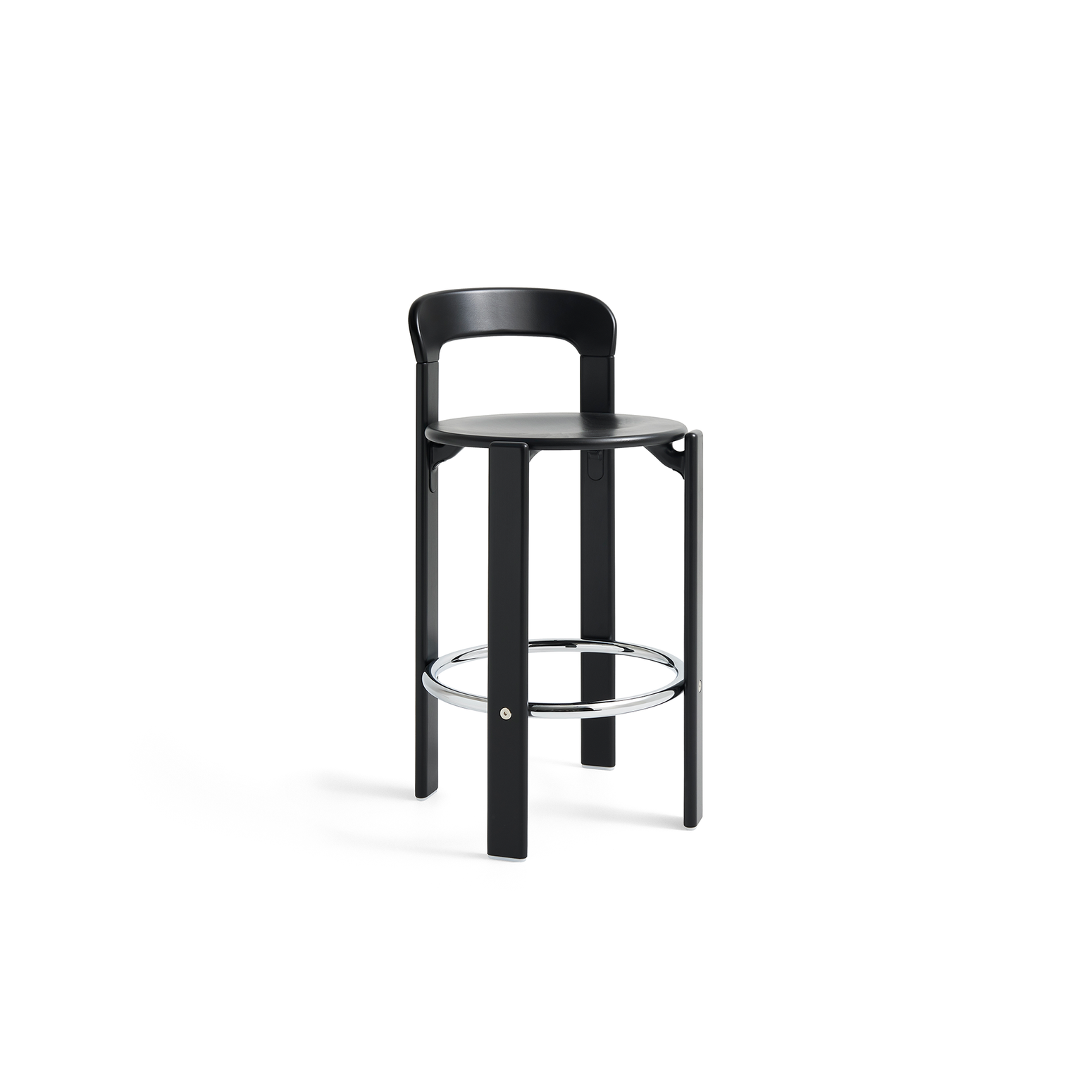 Barkrakk Rey Bar Stool Low fra Hay i fargen Deep Black