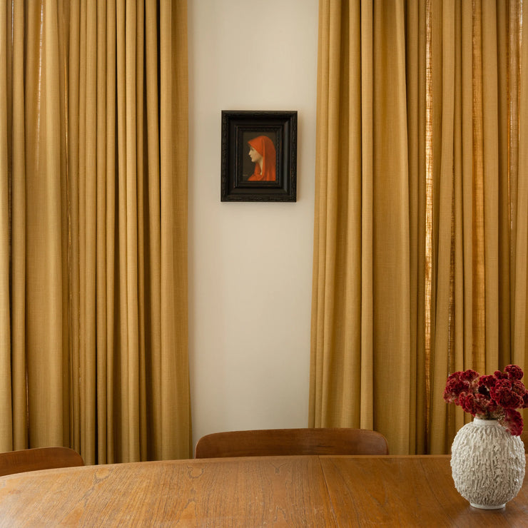 Vevd lingardin fra Gotain i farge sennepsgul