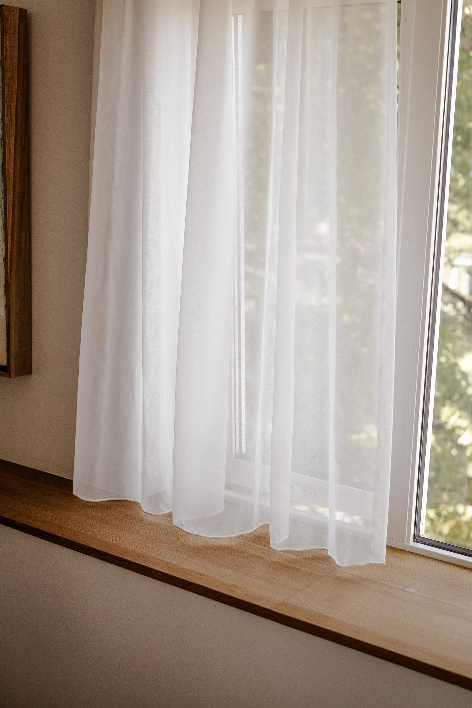 Gardintekstil hotell Flor, farge 01 Hvit