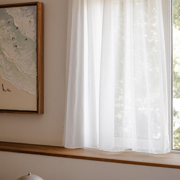 Gardintekstil hotell Flor, farge 01 Hvit