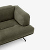 Sofa Inland 3-seter fra &tradition med svarte ben og tekstilet Clay 014 (PG3)