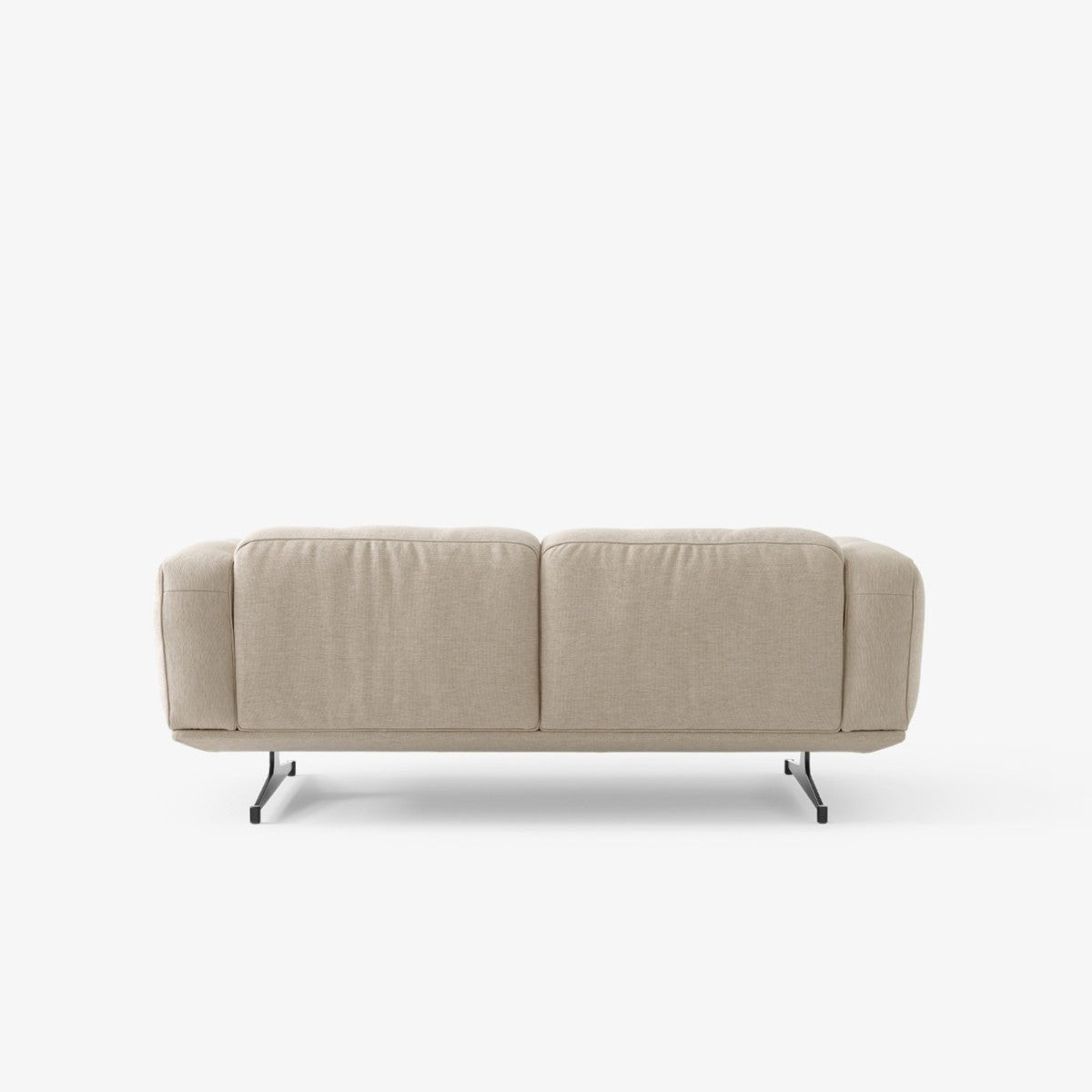 Sofa Inland 2-seter fra &tradition med svarte ben og tekstilet Clay 011 (PG3)