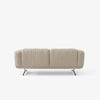 Sofa Inland 2-seter fra &tradition med svarte ben og tekstilet Clay 011 (PG3)