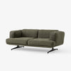 Sofa Inland 2-seter fra &tradition med svarte ben og tekstilet Clay 014 (PG3)