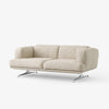 Sofa Inland 2-seter fra &tradition med ben i krom og tekstilet Clay 011 (PG3)