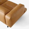 Sofa Inland 2-seter fra &tradition med svarte ben og konjakkfarget skinn Noble Leather Cognac