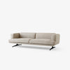 Sofa Inland 3-seter fra &tradition med svarte ben og tekstilet Ecriture 0240 (PG4)