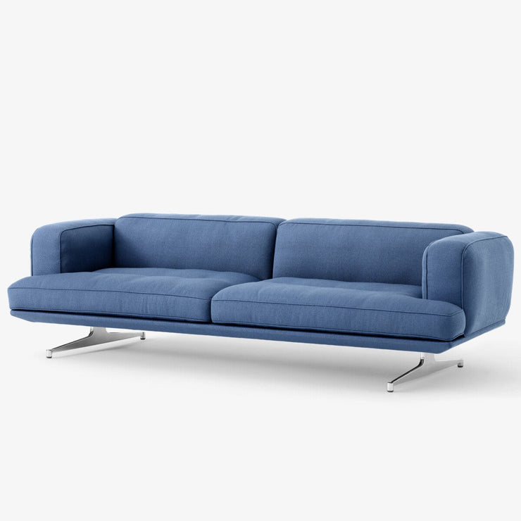 Sofa Inland 3-seter fra &tradition med ben i krom og tekstilet Vidar 733 (PG4)