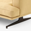 Sofa Inland med sjeselong fra &tradition med brunsvarte ben og tekstilet Acca 0231 (PG4)