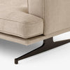 Sofa Inland med sjeselong fra &tradition med svarte ben og tekstilet Ecriture 0240 (PG4)