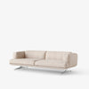 Sofa Inland 3-seter fra &tradition med ben i krom og tekstilet Clay 011 (PG3)