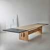 Spisebord Jeppe Utzon Table #2 fra dk3 kan også kjøpes med ileggsplater i sort MDF. KOntakt oss på kundeservice@oslodeco.no om dette er noe du ønsker deg.