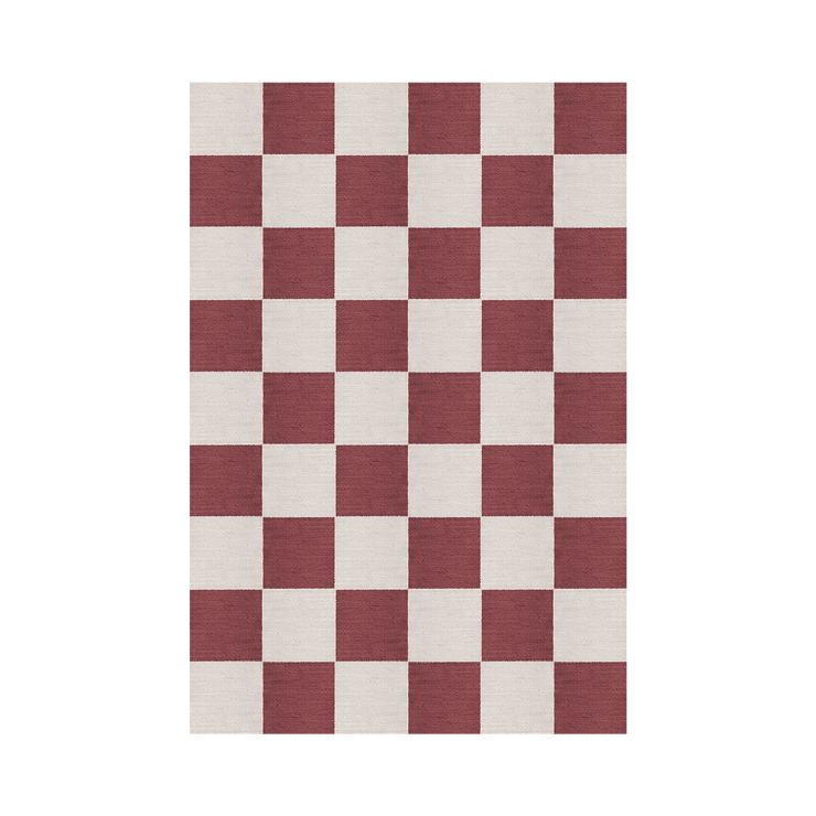 Ullteppe Chess fra Layered i fargen Burgundy.