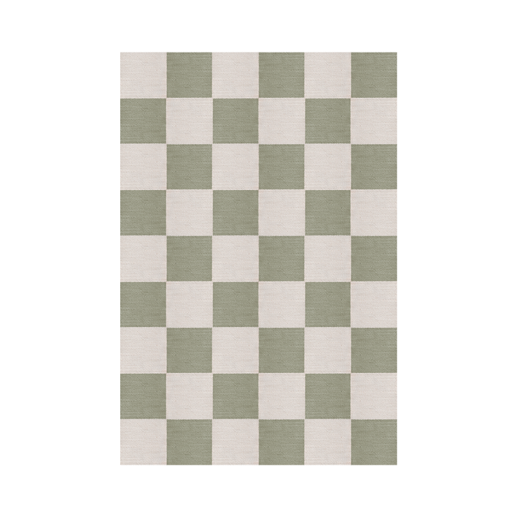 Ullteppe Chess fra Layered i fargen Sage.