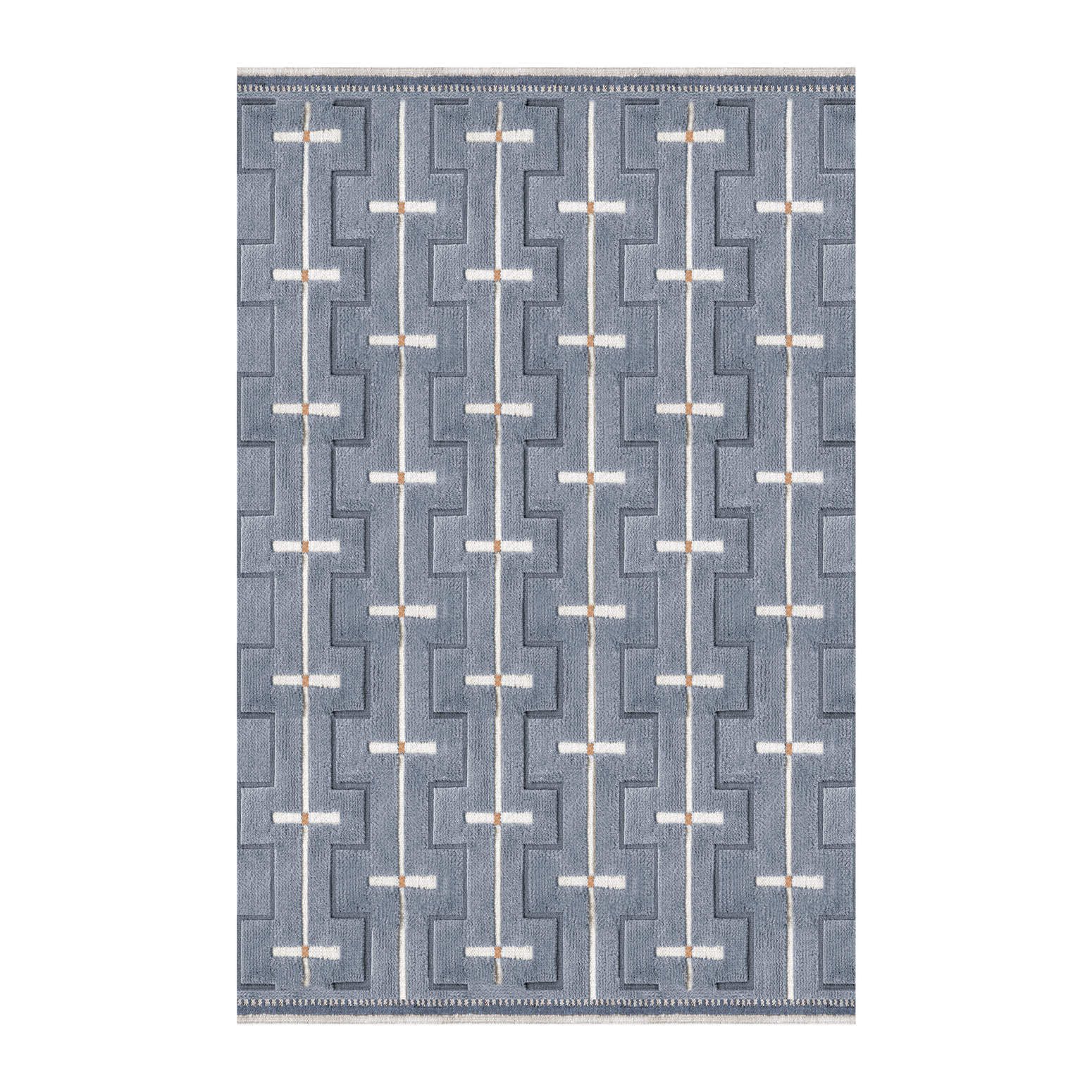 Ullteppet Johanna fra Layered i fargen Sky Blue.