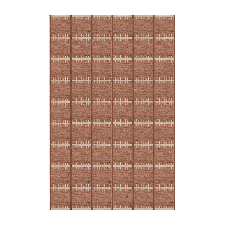 Ullteppe Lilly fra Layered i fargen Rust